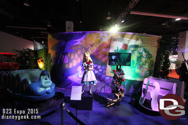 The Alice in Wonderland attraction items.