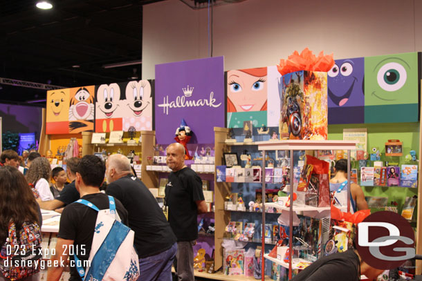 The Hallmark booth