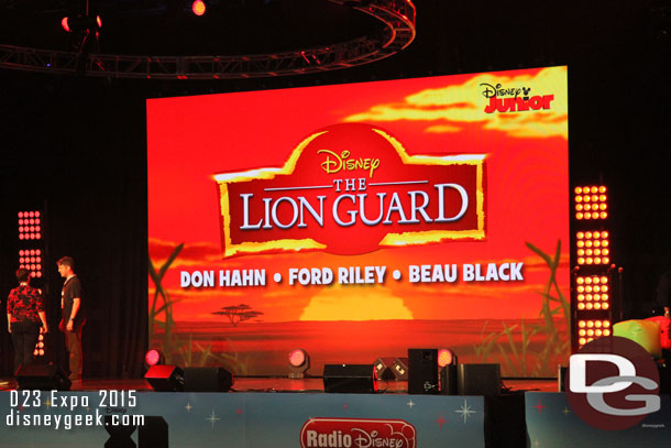 The upcoming Lion Guard show was promoted.