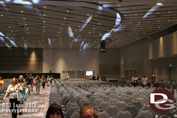 Behind me other guests filtering in.  This was in Stage 23 which was the second largest venue.