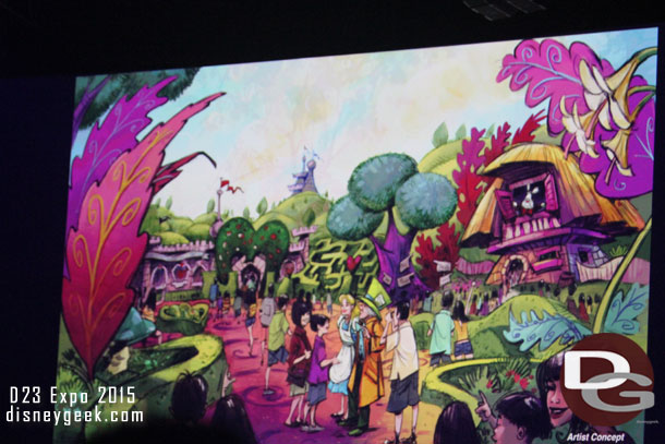 Then off to Tokyo.  A very brief mention of their Fantasyland Expansion plans including the new Alice in  Wonderland area.