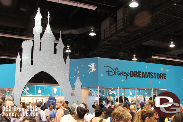 The third store was the Dream Store and it featured park and D23 merchandise. 