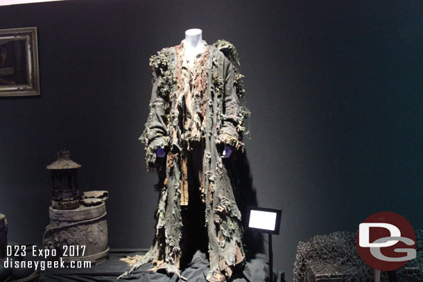 Costumes from the films were also on display.