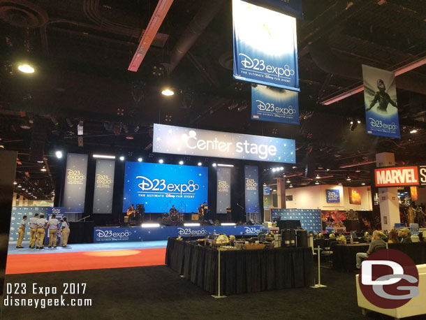 A look around the convention floor as it prepares for the first guests to enter.