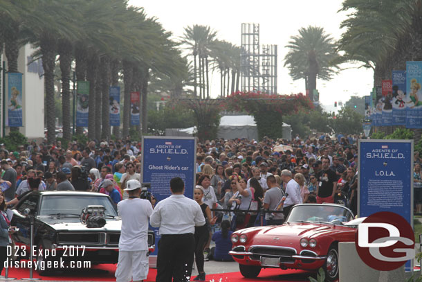 Looking back at the sea of guests waiting to get in.  This was at 8am, doors open at 9am.