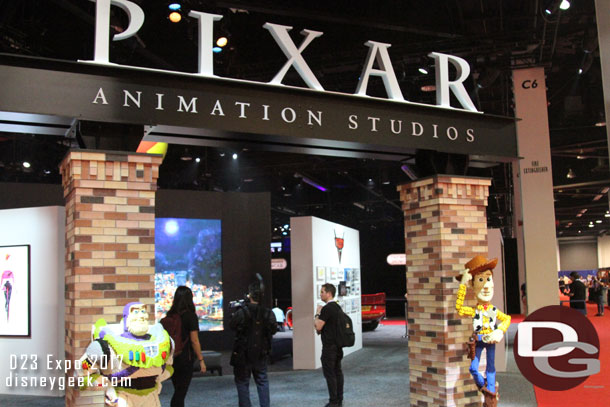 Next door was the Pixar Animation Studios area.