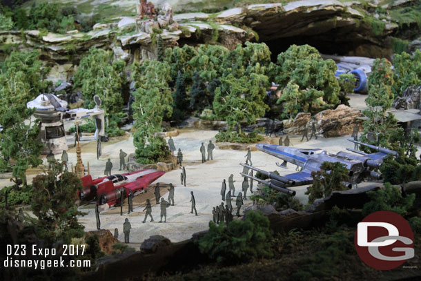 Passed through the Walt Disney Parks and Resorts Galaxies of Stories again.. a couple shots of the Star Wars: Galaxy's Edge model.