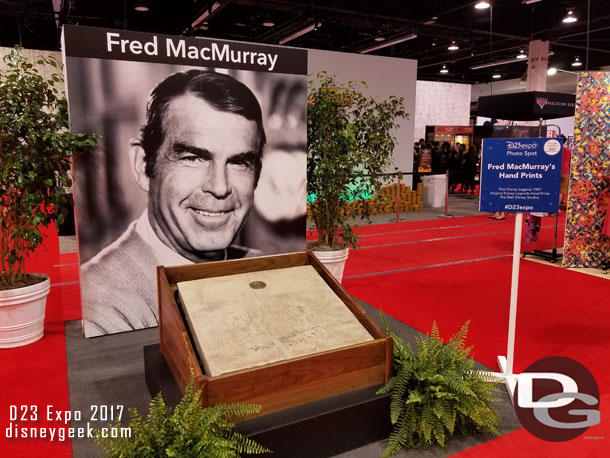 A photo spot with Fred MacMurray's hand prints