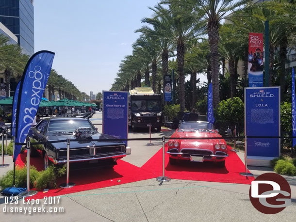 Two cars from ABC's Marvel Agents of SHIELD