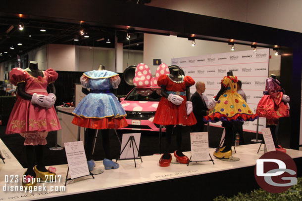 On the floor walking around now.  The Honda exhibit featured several Minnie Mouse costumes.