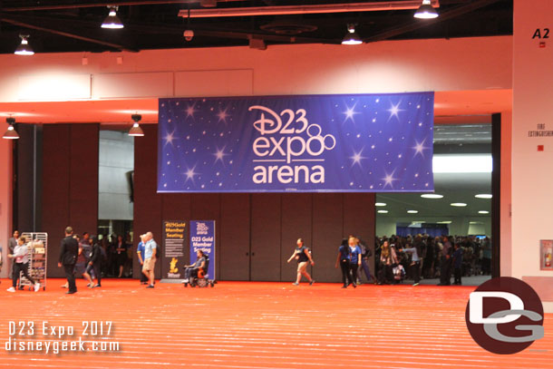 The doors are opening and the first guests are streaming in.  Well sort of running toward their first destination and being repeatedly asked to walk.