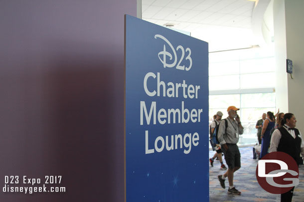 On the second floor was a Charter Member Lounge.