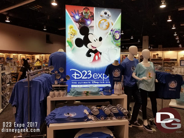 Plenty of D23 Expo 2017 merchandise for today.