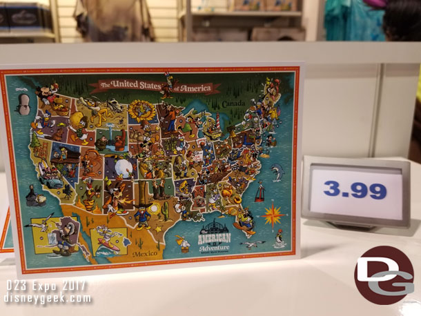 An American Adventure map.