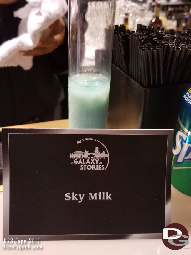 There was sky milk on hand to drink if you wanted some.  