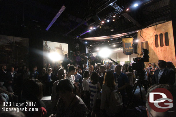 We were then ushered into the exhibit in front of curtain for the unveiling moment.  