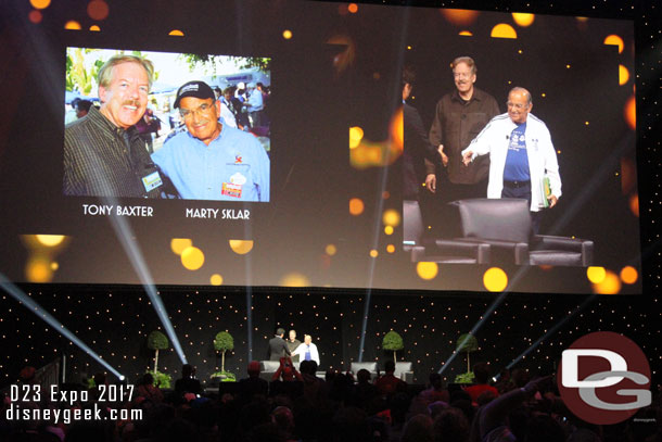 He introduced the panel for the evening.  Tony Baxter and Marty Sklar.