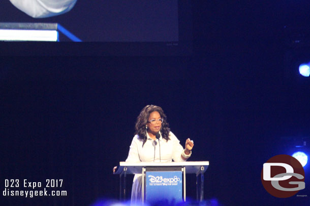 Oprah Winfrey was the first to be honored.