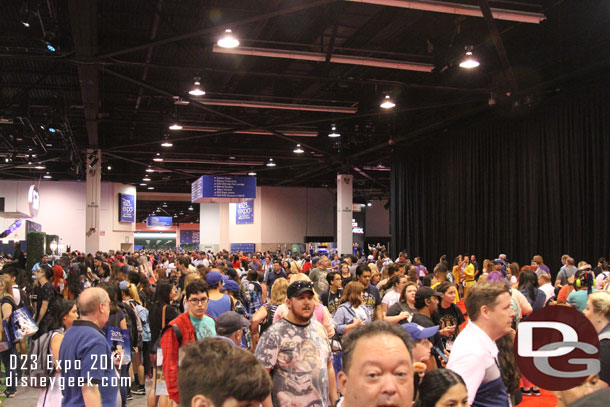 The scene as everyone made their way back to the show floor.