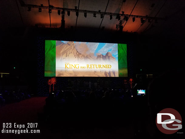 They then announced the signature collection edition of the Lion King to be released this year.