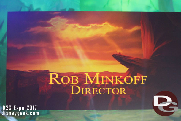 He first brought out Rob Minkoff, who was a director on the film.