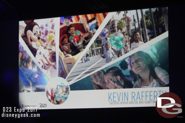 Kevin Rafferty is the lead Imagineer on the project and he came out on stage to talk about the project.