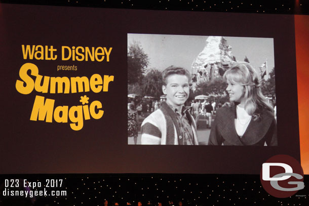 As we waited for the show to get underway Disney film slides were shown.