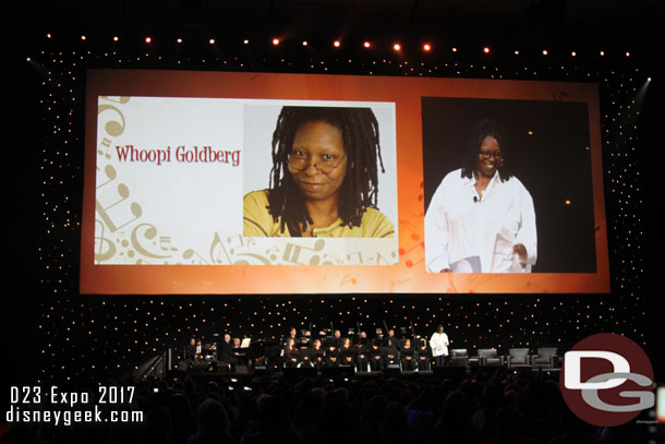 Whoopi Goldberg was the host for the show.