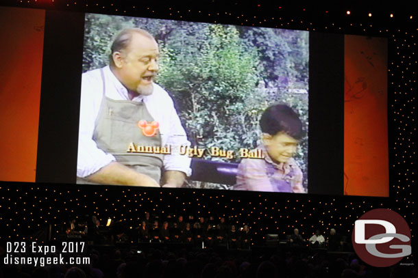 The audience was led in a sing along to the Ugly Bug Ball.