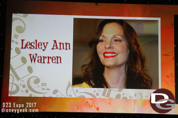 Lesley Ann Warren who was in the  The Happiest Millionaire came out next.