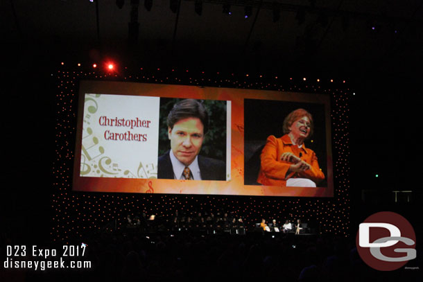 Caryl introduced her son who was going to sing again.