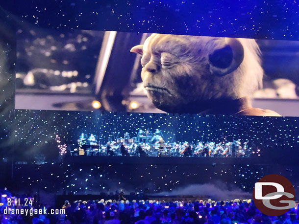 An orchestra closed out the show playing John Williams Music