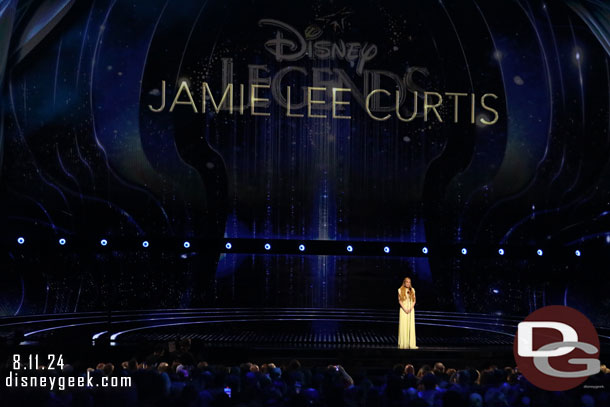 Lindsay Lohan introducing Jamie Lee Curtis