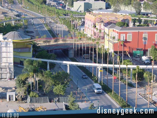 They are working on adding theming to the Downtown Disney bridge.