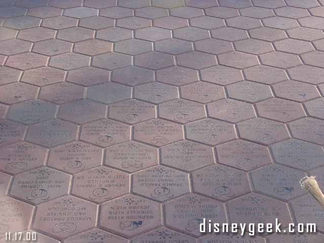 They have also placed in several bricks that people bought.