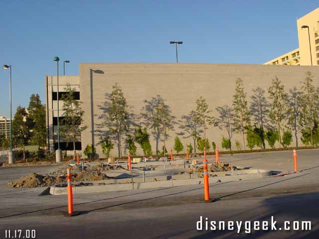 In the Simba parking lot they are installing new toll booths.