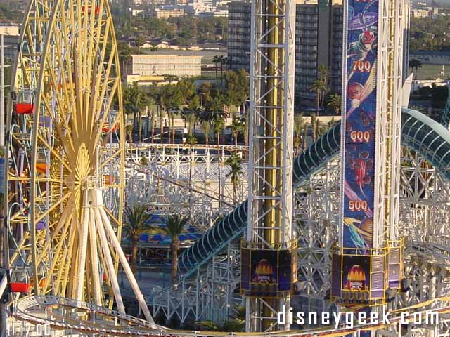 A nice shot of Paradise Pier.