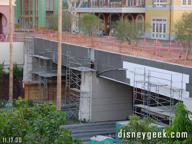 The Downtown Disney bridge is nearing completion.