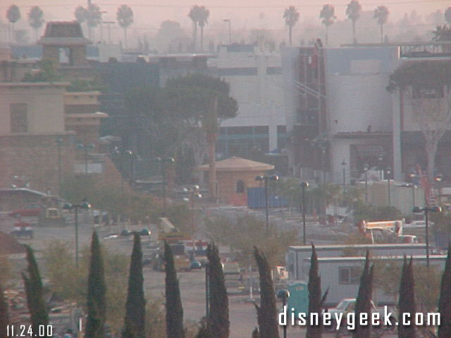 Looking towards Downtown Disney from atop the parking structure.