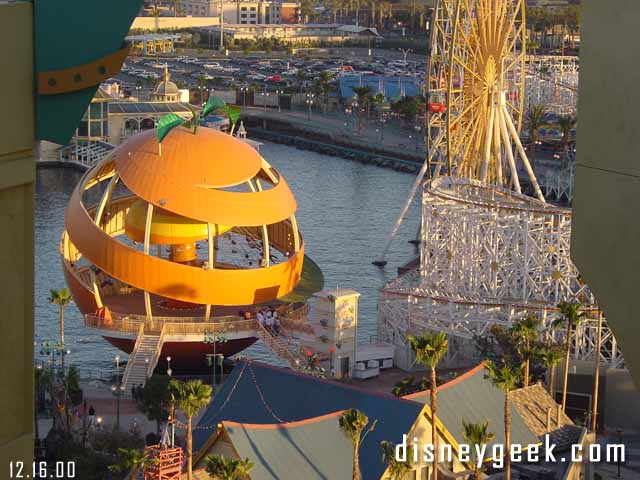 They were testing the Orange Stinger with cast members I think. They were swinging wildly, meaning aiming for the walls and other swings. I guess trying to see what the limits are? 