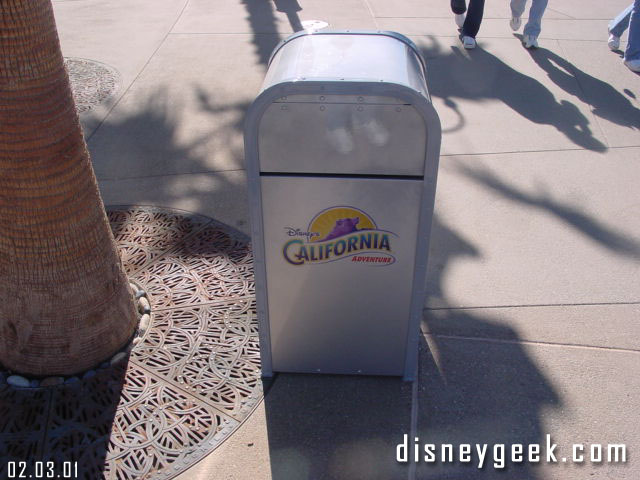 Well since I have space on this page here is one of the last shot for this section of a trash can near the entrance. Also you can see how they did the tree planters...