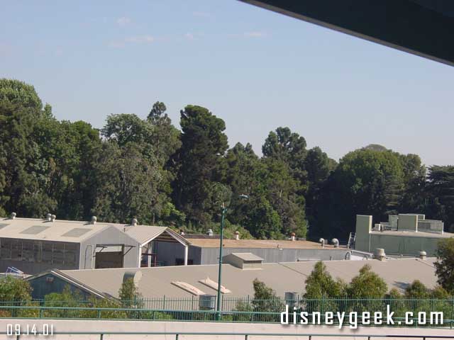 The roof work backstage appears to be done.