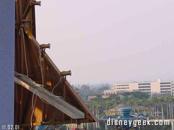 More of these tiny lights have appeared everywhere around the lagoon. These are on the Sun Wheel.