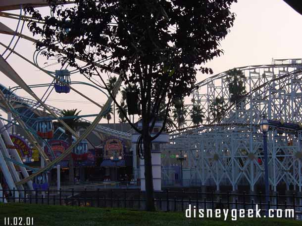 There are also lights in most of the trees around the lagoon.