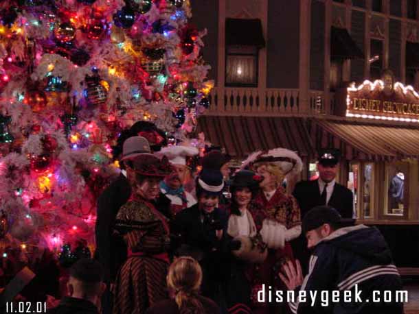 The performers were out on Main Street. They sounded great as usual.