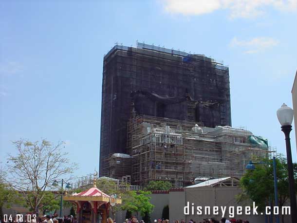 Tower of Terror is really moving along, be sure to check our Construction Progress section in a few days for a more complete look at it.