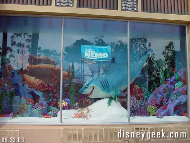 A Nemo display in the window of the Greetings From California shop.