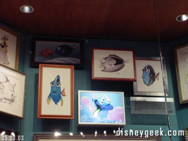 Some Nemo and Brother Bear items are in the display cases now.