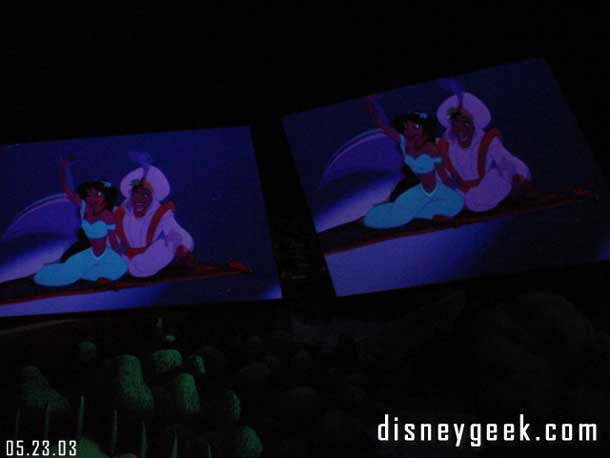 A couple shots of the screens in the Animation building.