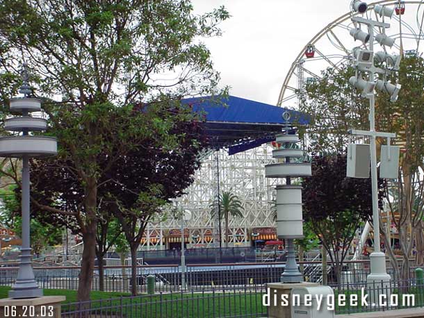 The stage was left up for the X-Games to use